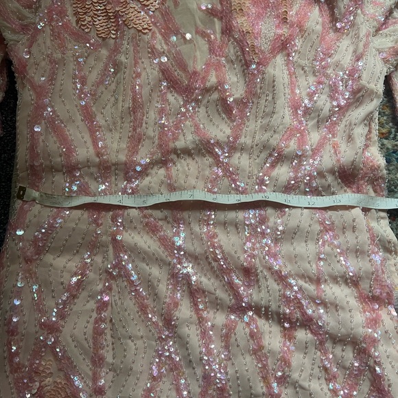 Beaded pink gown 80s - Picture 8 of 9